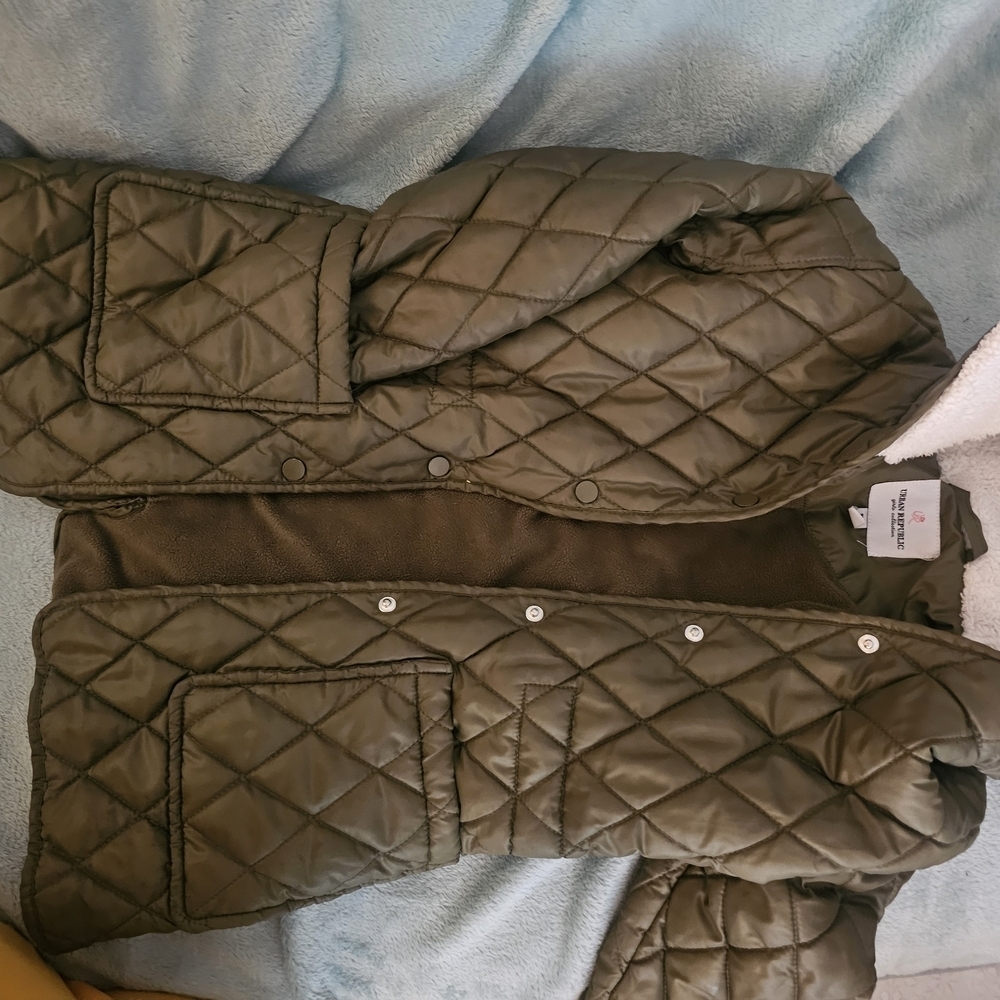 Urban Republic Olive Quilted Kids Puffer Jacket - Picture 9 of 9